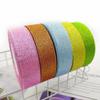 Cinta de 2.5 cm de Ancho 22 m de Largo Cinta de Colores Cinta Dorada y Plateada Cinta para Envolver Regalos Cinta para Decoración de Pasteles de Repostería Cinta de Tejido
