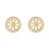 Pendientes DIY de Gama Alta Soporte para Perlas Aguja de Plata 925 Zirconia Cortada Accesorios de Material para Pendientes Caseros Fábrica Venta al por Mayor