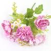 Pequena alça peônia flor artificial decoração de casa decoração de sala de estar decoração de mesa de jantar adereços de fotografia beleza de casamento fábrica