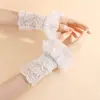 Mangas acampanadas, Mangas falsas, Puños falsos, Protectores de muñeca, Accesorios para fotografía de manicura, Mangas de hada, Guantes decorativos, Mujeres lindas