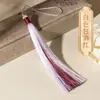 Broche Abanico Sachet Hanfu de Estilo Antiguo Bicolor con Flecos de Borla Larga