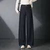3102 Calça Jeans Wide Leg Novo Estilo, Calça Casual Solta, Calça Curva para Mulheres de Meia-Idade, Calça Versátil da Moda Emagrecedora Fina