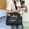 Bolsa de estudo de grande capacidade em desenho animado para alunos do ensino fundamental II e médio, bolsa de ombro transversal, bolsa de mão, bolsa de estudo para alunos do ensino fundamental