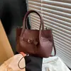Bolsa Saco Estilo Coreano de Grande Capacidade para Mulheres 2025 Outono Nova Retro Simples de Alto Valor com Alça Única Transversal