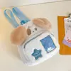 Nova Mochila de Pelúcia, Fashion e Fofa, Ursinho Fofo Gato Kt Menina Bolsa Escolar Série Ins Mochila Peluda Versátil