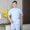 Ropa de enfermera traje dividido manga corta dental estomatólogo cuidado ropa de trabajo Invierno hombres y mujeres cuello alto azul manga larga