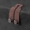 Gancho para coche, gancho para vehículo, gancho doble para respaldo de asiento de coche, gancho de metal con gamuza y pedrería, gancho pequeño para interior de coche