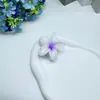 Horquilla de Frangipani Transfronteriza de 6 cm Celebridad de Internet Pinza de Flor de Gama Alta Pinza Elegante Pinza de Tiburón Adorno para el Cabello en la Parte Posterior de la Cabeza