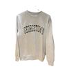 Sudadera de Manga Larga con Cuello Redondo Bordada con Letras GEORGETOWN Estilo BM para Mujer, Casual, Holgada, Adelgazante, Combinable con Todo