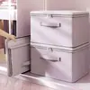 Nova Caixa de Armazenamento à Prova de Umidade Cesta de Armazenamento Durável para Roupas Caixa Organizadora de Guarda-Roupa Armazenamento Dobrável com Tampa Roupas de Carro