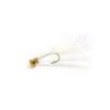 Egret Fly Atacado Luya Hélice Modificada Fly Bait Fly Bionic Isca Falsa Branco Strip Bass