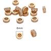 18K ouro embrulhado cobre incrustado contas de roda de zircão contas espaçador pulseira solta contas feitas à mão diy material acessórios cross-border venda quente