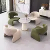 Juego de Mesa y Sillas para Negociación en Oficina de Ventas para Reuniones de Negocios, Estilo Minimalista de Lujo Ligero Nórdico, Una Mesa y Cuatro Sillas, Popular en Salones de Belleza