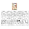 Nuevo producto transfronterizo: 10 hojas/paquete libro para colorear temática de cocina de pizza, divertido álbum para colorear dibujado a mano