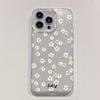 Funda de Teléfono Transparente con Flores de Margarita de Pantalla Completa Más Vendida Transfronteriza Adecuada para Apple 16Pro, Alta Transparencia, Anticaídas, con Brillo Fino
