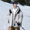 Nasa Ropa de Trabajo de Asalto Tres en Uno Chaqueta de Plumas para Hombre Invierno Nueva Engrosada Cálida Impermeable Cortavientos Chaqueta de Plumas de Pato