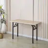 Mesa de Feira Longa Atacado Transfronteiriça Mesa Retangular Simples Moderna Mesa Dobrável para Aluguel de Sala Mesa de Jantar Mesa para Estudo Escrita