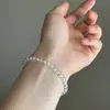 Nuevo Pulsera de Ágata Estilo Retro Rojo para Mujer, Pulsera de Cuentas de Transferencia Blancas para el Año de Nacimiento, Pulsera Sencilla de Cuentas de Mijo