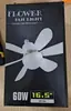 Luz de ventilador de techo pequeña silenciosa para el hogar modelo nuevo transfronterizo E27, luz de ventilador de techo inteligente para comedor y dormitorio