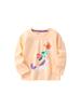 Nueva camiseta de manga larga para niñas, de algodón, para bebés, con dibujos animados, ropa infantil europea y americana, entrega de una pieza