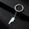 Llavero Colgante Retro Argentino con Goteo de Aceite de Venta Caliente Europea y Americana para Hombres y Mujeres, Accesorios Versátiles de Acero de Titanio Estilo Étnico