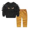 Conjunto de Roupa de Outono para Meninos 2020 Moletom de Manga Longa com Desenho Infantil Calça de Moletom para Bebês Conjunto de Duas Peças Mais Vendido Casual Versátil