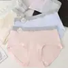 Algodón Puro Algodón de Color Natural 10A Antibacteriano Entrepierna Extendida Ropa Interior para Mujer Suave y Ceroso Amigable con la Piel Transpirable Bragas Dulces