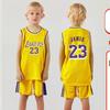 Conjunto de Uniforme de Basquete de Manga Longa Roupas para Estudante de Jardim de Infância Body Nº 24 Basquete Respirável Secagem Rápida Basquete Infantil
