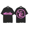Moda Americana Transfronteriza Hellstar Serie Hellstar Camisetas Casuales de Algodón Impresas para Hombres y Mujeres Verano Sueltas de Manga Corta