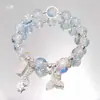Pulsera de Sirena Colorida con Perlas y Pedrería Estilo Ins Niche Estudiante Dulce Versátil Pulsera para Mejor Amiga