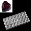 Molde de Chocolate de Plástico Duro PS Molde de Cubitos de Hielo Rosa Herramientas para Hornear Gelatina 3D Disponibles en Varios Estilos