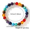 Estilo Boêmio Pulseiras de Contas Coloridas Pedras Cura Yoga Retrô Atacado Venda Quente Transfronteiriça Pulseiras Coloridas