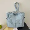Bolso de hombro cruzado casual de gran capacidad para mujer, nuevo modelo 2026, bolso tote de mezclilla, bolso de hombro simple
