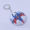 Superman algodón doble cara redondo llavero anillo bolsa colgante juguete al por mayor pequeños adornos regalo una generación de pelo
