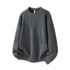 Roupas Vintage 2025 Outono/Inverno Nova Tendência Retro Japonesa Marca Suéter Masculino de Tricô Trançado Malha Quente para Jovens