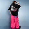 Roupas Modernas para Dança de Rua Infantil, Calça de Trabalho Colorida e Vibrante de Manga Curta Solta, Trajes de Performance, Roupas de Treino Hip-Hop para Crianças