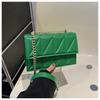 Bolso de cadena a juego para mujer, primavera 2024, nuevo bolso de mensajero de un solo hombro con costuras texturizadas, bolso cuadrado pequeño de moda