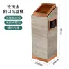 Cinzeiro de Mármore em Aço Inoxidável, Lixeira para Cascas de Frutas, Hall de Elevador Local Público Proteção Ambiental Mingcheng
