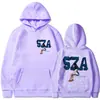 Tamanho Europeu Transfronteiriço Tendência Novo Rapper Sza Estampado Moletom com Capuz Masculino
