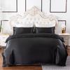 Fabricantes de têxteis para o lar transfronteiriços fornecem kits Sedin de comércio exterior Amazon Europa e Estados Unidos roupa de cama de seda de simulação de cor sólida