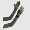 Mangas de Hielo para Protección Solar de Verano para Mujeres, Guantes Largos Anti-UV, Protectores de Brazo Integrados Transpirables Antideslizantes para Conducir y Ciclismo