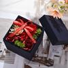 Día de San Valentín Chino Caja de Regalo de Joyería de Flores de Jabón Giratoria de Doble Capa Cumpleaños Rosa Lápiz Labial Caja de Regalo Caja de Joyería