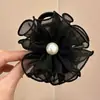 Verão Bud Mesh Pearl Clip Cabeça Feminina Super Fairy Flower Grampo de Cabelo Clipe de Tubarão Semi-amarrado Cocar Grampo de Cabelo