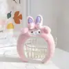 Diadema Giratoria de Cerdo Volador Linda Diadema de Peluche de Dibujos Animados para Mujer Diadema Alta para Lavarse la Cara Accesorio de Cabeza de Oso