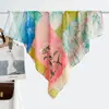 Estilo chino estilo pintura al óleo camelia moderno gasa 90 pañuelo cuadrado grande bufanda de seda para mujer bufanda de primavera y otoño con temperamento para combinar con camisa chal