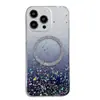 Capa Magnética com Gradiente para Celular Adequada para Apple 16 Pro Max, Capa Macia 15 com Gradiente, 13 com Furo Grande, 11 Tendência, 7/8