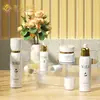 Nuevo Set de Botellas de Vidrio para Cuidado de la Piel con Hombro Retorcido Botella Dispensadora de Crema 50g Botella con Bomba de Presión para Loción 120ml
