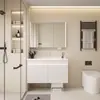 Robot Aspirador 2I Lavabo Cerámico Integrado Lavabo con Sensación de Piel Combinación de Mueble de Baño Mueble de Baño Lavabo Lavabo