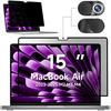 Película de Privacidad para Marco de MacBook Air13.6 M5 Película Anti-Espionaje para Computadora Cubierta de Protección de Privacidad de 15.3 pulgadas Adecuada para Uso