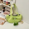 Bolsa de Ombro Estilo Desenho Animado Coreano Vagem Menina Fofa Literária Moda Menina Personalizada Criativa Passeio Bolsa Transversal